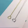 2023 joli pendentif mignon colliers long argent mince chaîne en acier inoxydable concepteur de clé en cristal femmes collier avec sac à poussière bleu et boîte