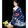 Ethnische Kleidung, Kimono für Damen, formell, traditionell, verbesserte Version, japanisches Kleid, weiblich, Retro-Blumenrobe, Bühnenkostüm, Halloween