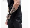 Męskie koszulki marka Mens Muscle T Shirt kulturystyka Fitness Mężczyźni Tops Bawełniane singlety plus duże rozmiar bawełniane siatkowe Tshirt T230601