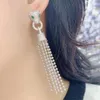 Серьги ожерелья наборы модных модных роскошных 2ps Drop Tassle Tassle Jewelry для женщин свадебная вечеринка