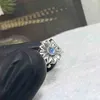 80% de réduction bijoux de créateur bracelet collier bague Turquoise marguerite fleur femelle Sterling sterling utilisé pétale baguenouveau bijoux