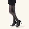 Kadın SOCKS Moda Ultra İnce Kişiselleştirilmiş Çizgili Jacquard Kadın Pantyhose İnce Görünüyor Kravat yarı saydam seksi elastik naylon tayt