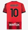 Maglia da calcio per bambini Ac MilAns 23/24 Maglia da calcio 2023 2024 Maglia MiLAno Home Maglie da Calcio Training Away 3rd 4th Fan Version IBRAHIMOVIC GIROUD BRAHIM