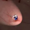 Saplama küpeleri 1 pair titanyum paslanmaz çelik küpe erkekler için kadınlar özlü kristal rhinestone gövde mücevher kulak piercing brincos