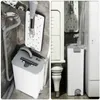 MOPS Flat Squeeze Mop and Bucket Set Automatic Washing Floor Home Cleaning Squeegee Lätt att dränera renare badrumstillbehör Set Z0601