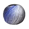 Garn 140G/BALL Filament Rainbow Color Dyed Thick Yarn Cotton Crochet Rod Knittad Scarf Baby Hat P230601