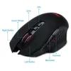 Mouse Mouse da gioco ergonomico ottico USB X11 wireless da 2,4 GHz 800/1200/1600/2000/4800 DPI + 7 pulsanti Gioco Mause Gamer Computer portatile