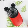 Cartoon Lichtgevende Kleine Ventilator Draagbare Usb Opladen Handheld Mini Student Zomer Outdoor Fan Grote Wind Power Leuke Gift