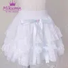 Robes Haruku Gothique Lolita Douce Dentelle Tutu Jupe Y2k Kawaii Ruban Arc Rose Rose Bleu Élastique Taille Haute Sexy Mini Tulle Jupes