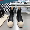 Botas de moda feminina designer Marn couro clássico confortável aumento antiderrapante preto branco cinza outono e inverno Chelsea