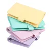 Bindemedel Macaron Color A6 6 Ring Binding Pu Clip Laptop läder Loose Leaf Cash Envelope Organizer Pocket Binding 230529