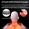 Neck Massager Hot Compress Neck Back Cervical Spine Pain Relief Kneading Massage Machine Power Control L230523