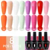 Jel Nailco 15ml Yaz Renk Serisi Jel Oje Seti 6/8pcs Vernis Yarı Daimi Oje Kiti Hibrid Vernik Manikür için