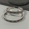 80% de réduction bijoux de créateur bracelet collier bague Sterling vieux rayure engrenage femmes polyvalent couple ouvert Bracelet