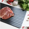 Viande Volaille Outils Chop Board Décongélation Rapide Des Aliments Congelés Rapidement Cuisine Outil Plateau De Dégivrage Sans Électricité Micro-Ondes Dh0485 Dro Dhnk9