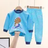 Pyjama né Enfants Garçons Filles Pyjama Ensembles Dessin Animé Casual Manches Longues Mignon TShirt Tops avec Pantalon Enfant Bébé Automne Vêtements De Couchage 230601