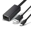 3.3ft Micro USB 2.0 till RJ45 Ethernet -kabeladapter 10/100Mbps nätverkskort för Fire TV Stick Google Home Mini/Chromecast Ultra