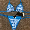 Designer Summer Fashion High-End Sexy Strap Beach Bikini Lace Up Swimsuit Women Clothing Thongs Baddräkter Högkvalitativa kvinnors uppsättning Temperament Luxury BH