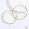 Hoop Huggie Goud Kleur Oorbel Voor Vrouwen Geometrische Koperen Oorbellen Mode Partij Sieraden Drop Levering Dh4Rx