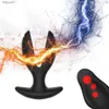 Electric Shock Pulse kraftfull vibrationsprostatmassager Analsexleksaker för män Man Masturbator Anal Vibrator Intima varor L230518