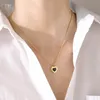 Collier femme personnalisé et à la mode en acier inoxydable acrylique pendentif coeur collier avec chaîne étendue bijoux cadeau de fête yw10NC-1225