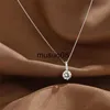 Pendant Necklaces Shiny Moissanite Necklaces for Women Zircon Water Drop Pendant Clavicle Chain Necklace Valentines Day Gift Wedding Party Jewelry J230601