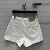 Designer Denim shorts voor dames, casual en veelzijdig voor meisjes, slanke A-lijn kleine hotpants met hoge taille, rechte buis, zomer dames 4PIQ