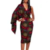 Vêtements Ethniques Vêtements Africains Pour Femmes Col En V Maxi Robe Imprimé Floral Danshiki Bazin Riche Robe Africaine Femme Dames Robes De Soirée