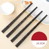 Stäbchen 1pair Japanische schwarze Sushi schnelle Nudeln Chop Sticks Koreanische Küche Küchenbar Lieferungen Chinesischer Besteck