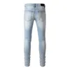 SS23 Classic Printed Embroidery Designer Mens Jeans Motorcycle Hole Luxury Denim Men's Fashion Street Wear Men Pants Sqkp