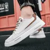 Mänskor Sneakers Nya Summer Mens Leather Shoes 2021 Sports Board Platform Shoes for Men