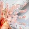 Clamps Korean Butterfly Hair Claw Acrylic Crab Clip Ponytail Holder Plastic Sweet Fairy Hairpin Accessories Drop Delivery Jewelry Ha Dhdfj