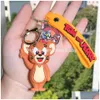 جوهر الرسوم المتحركة اللطيفة الماوس و Cat Kids key -key -ching backation riprice key key ring accessories hanger mti colour