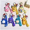 Jewelry Fashion Animation Character Keychain Backpack Dinosaur Key Ring Accessories Hanger Mti Colors Drop Delivery Baby Kids Materni Otrwj