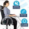 Almofada de assento reforçada com gel antiderrapante gel ortopédico espuma viscoelástica almofada de proteção para cóccix para cadeira de escritório almofada para assento de carro L230523