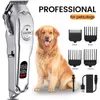 Toilettage des cheveux de chien professionnel Clipper tout le coude à animal de compagnie rechargeable en métal