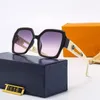 Luxus-Sonnenbrille, polarisiert, Designer-Damen- und Herren-Luxusschutz-Sonnenglas, Vollrahmen, Buchstabe V-Sonnenbrille, mehrere Farben, mit Box, Lila