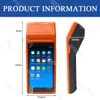 Принтеры PDA Android 8.1 Pos Handheld клемма квитанция Printer Printer Bluetooth Wi -Fi 3G/4G NFC опция портативная штрих -код QR -код