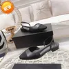 Summer Beach Sandals designer shoes Woman Casual fashion leather Belt buckle Thick heel Heels Baotou lady Flat Work Women Dress SHoes Large size 3541--42 With box5K