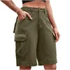 Women's Shorts Retro Summer Big Pockets Cargo Shorts Cycling Fashion Streetwear Short Pants