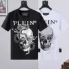 플레인 베어 티셔츠 셔츠 남성 디자이너 Tshirts 브랜드 의류 모조 다이아몬드 PP 두개골 남자 티셔츠 라운드 넥 SS 뱀 플레인 크리스탈 TSHIRT TOP TEES 161675