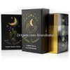 Jeux de cartes Luna Somnia Tarot Shores Of Moon Deck avec guide Box Game 78 cartes complètes Fl Starry Dreams Astrologie céleste Witc Dhgpd