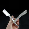 Blade Riron Professional Barber Razor Katlanır Tıraş Jiletler Erkekler İçin Sakal Sakız Goldplated Plastik Düz Ucuk Tutucu Tıraş Talfer