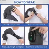 Electric Heating Shoulder Massager Brace Joint Vibration Arthritis Pain Relief LED Smart Controller Adjustable Support Belt L230523