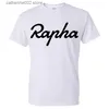 T-shirts pour hommes 2021 femmes hommes mode Rapha motif imprimé à manches courtes droite t-shirt col rond à manches courtes t-shirt coton chemise T230601