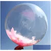 Parti Dekorasyon Balon Şeffaf Bobo Kabarcık Açık Şişirilebilir Hava Helyum Globos Düğün Doğum Günü Bebek Duş Damlası Ev Dhhhu