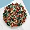 Stift broscher wuli baby rose stickad för kvinnors jul nyår blommor kontor brosch presenter g230529