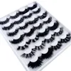 Faux Cils 5 14 Paires Fluffy Lashes 10 25mm 3D Vison Long Épais Naturel Gros Vendeurs Maquillage 230531