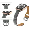 Cinturino per orologio intelligente con cinturino in pelle Geniune sottile retrò per Apple Watch 234567 Generazione Apple Watch iWatch 8