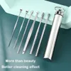 Soins 7pcs / réglage du nettoyage d'oreille outil de retrait de cire de cire de piqûre d'oreillette d'oreille Remover curette cure de curette nettoyage de nettoyage d'oreille pour les soins de l'oreille